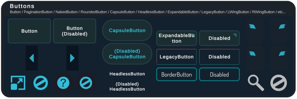 【VRChat向け】VRChat 風 UI スキン “black.kit.vrcui”