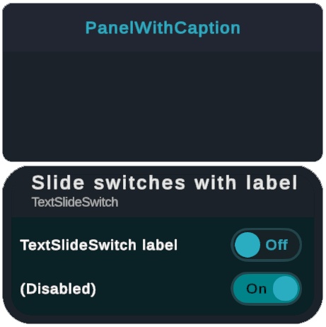 【VRChat向け】VRChat 風 UI スキン “black.kit.vrcui”