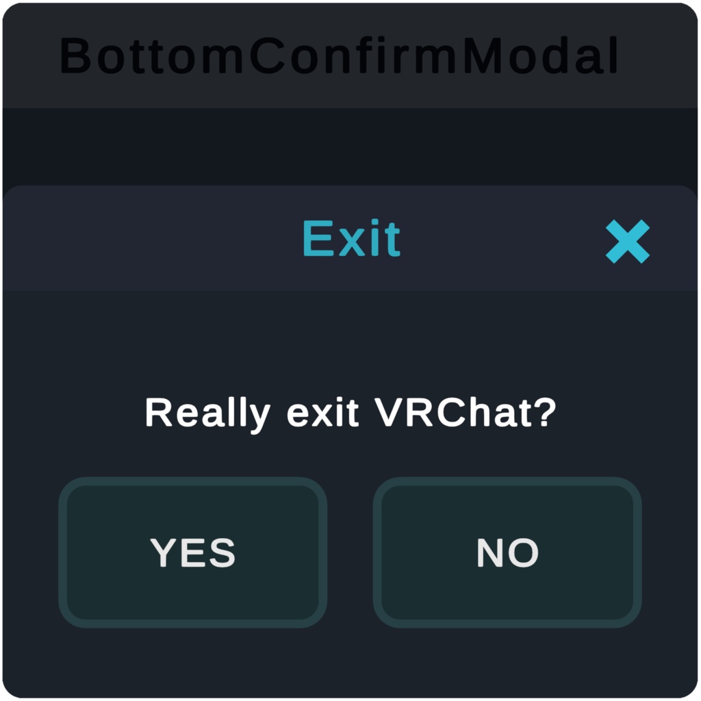 【VRChat向け】VRChat 風 UI スキン “black.kit.vrcui”