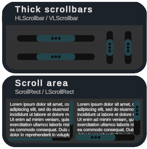 【VRChat向け】VRChat 風 UI スキン “black.kit.vrcui”