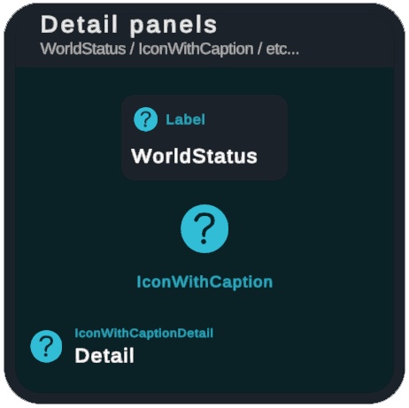 【VRChat向け】VRChat 風 UI スキン “black.kit.vrcui”