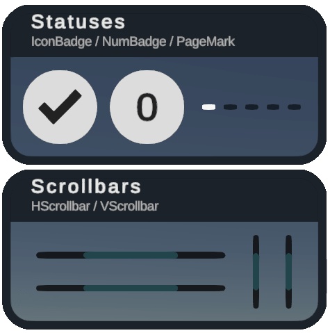 【VRChat向け】VRChat 風 UI スキン “black.kit.vrcui”