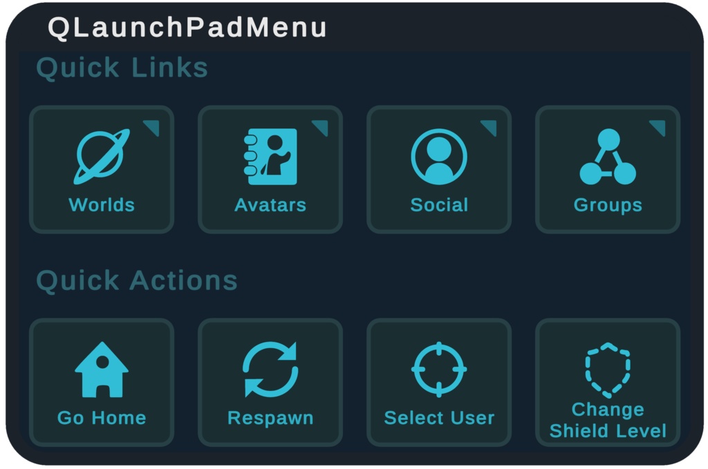 【VRChat向け】VRChat 風 UI スキン “black.kit.vrcui”