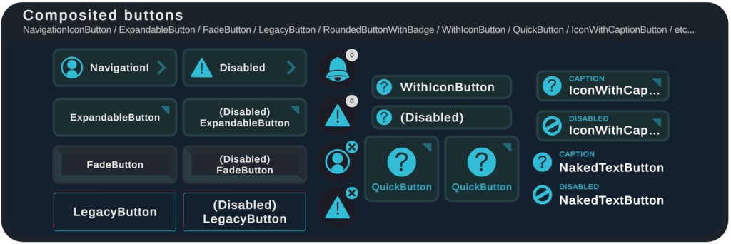 【VRChat向け】VRChat 風 UI スキン “black.kit.vrcui”