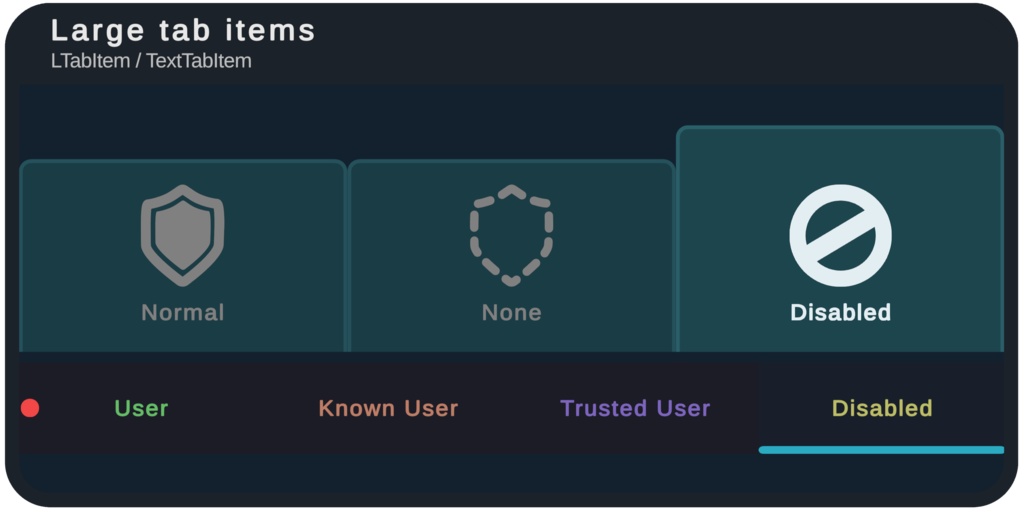 【VRChat向け】VRChat 風 UI スキン “black.kit.vrcui”