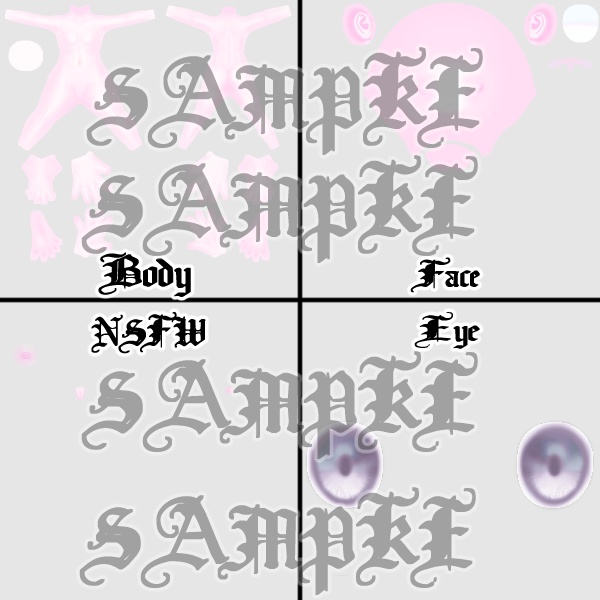 【萌対応】ふんわりアイテクスチャ&ナチュラル地雷メイクテクスチャ