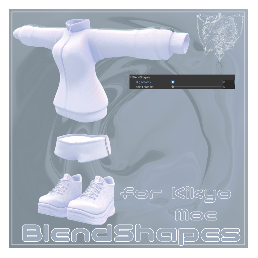 【複数アバター対応】Subcul ZipUp Jersey【VRChat想定】