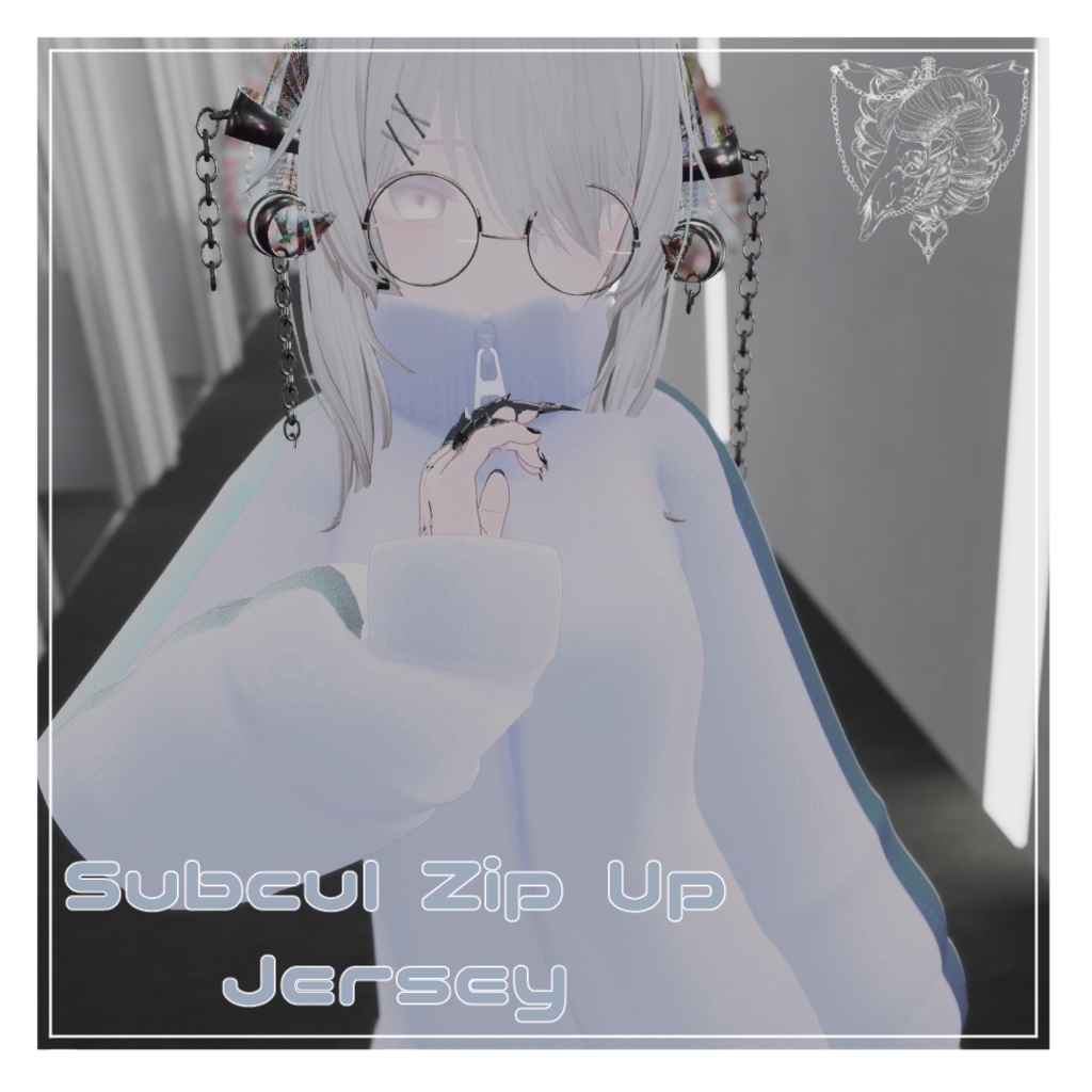 【複数アバター対応】Subcul ZipUp Jersey【VRChat想定】