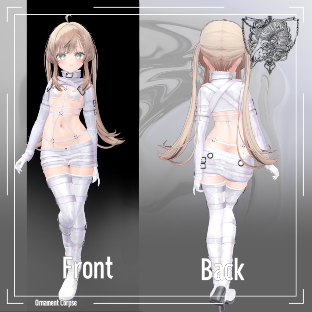 【12アバター対応】Straight Jacket【VRChat想定】