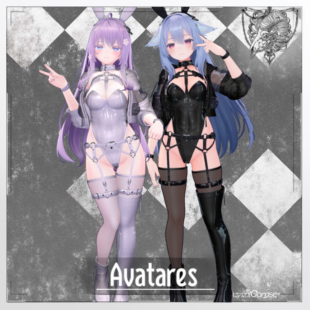 【複数アバター対応】Bunny Wrapp【VRChat想定】