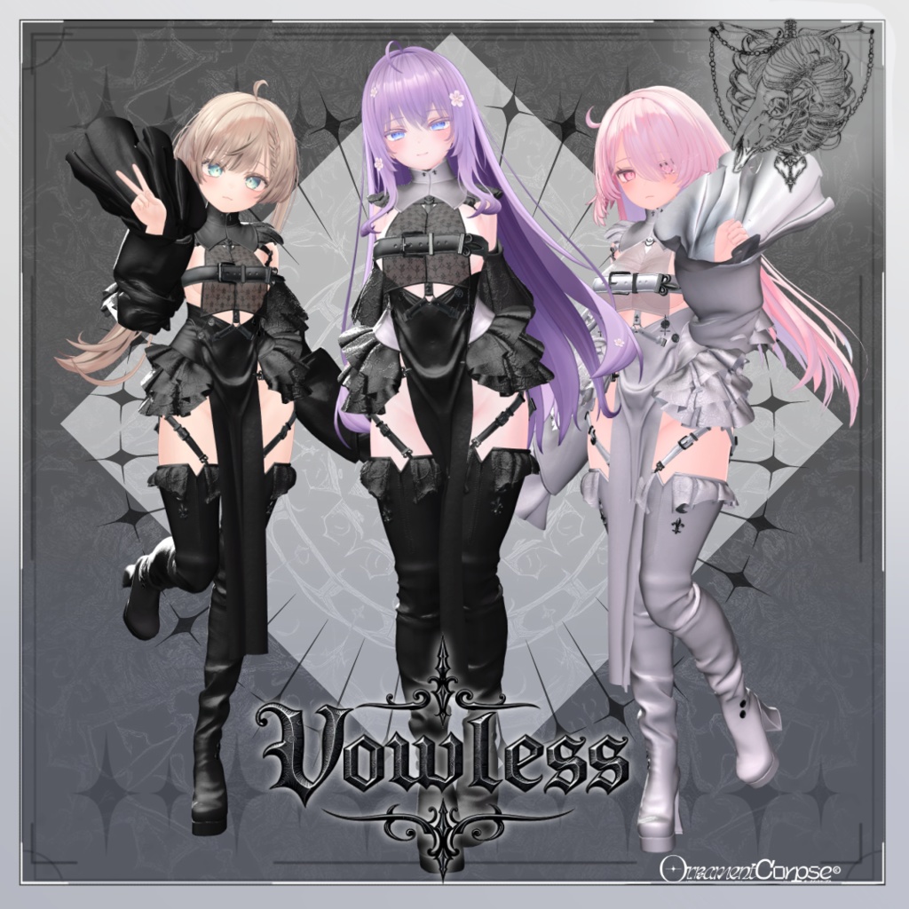 【複数アバター対応】Vowless【VRChat想定】