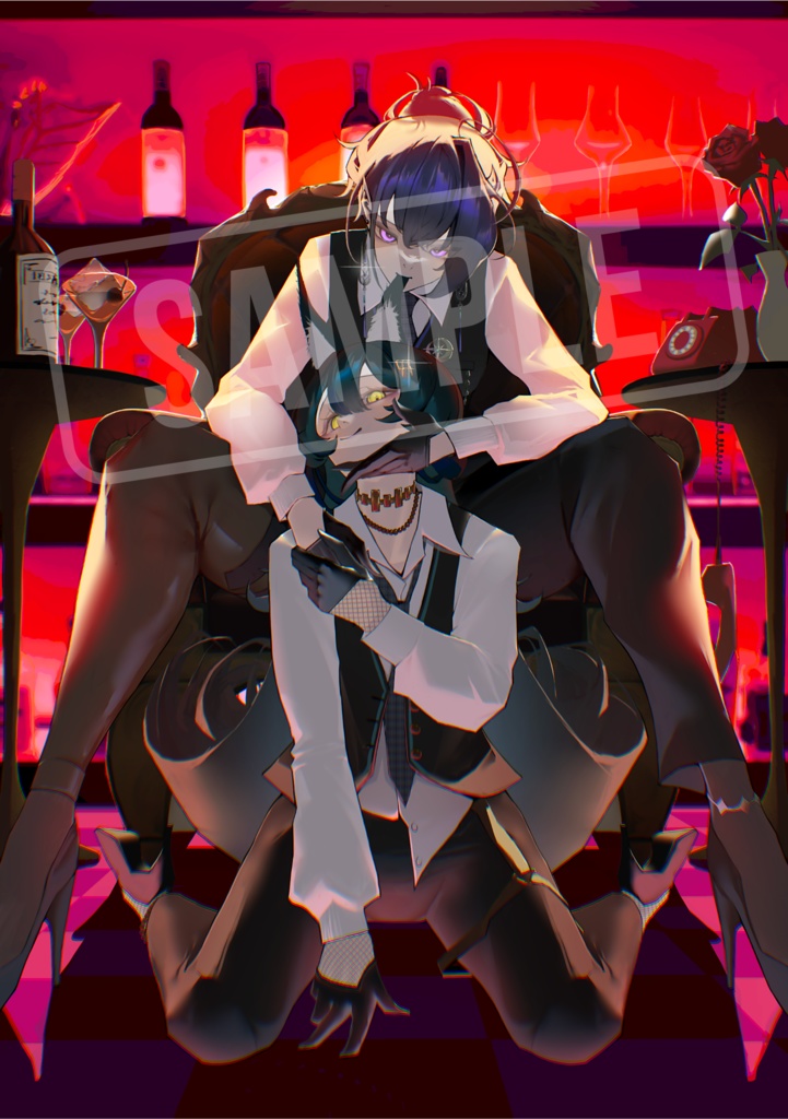 【umi×uta】バーテンダーアクリルプレート