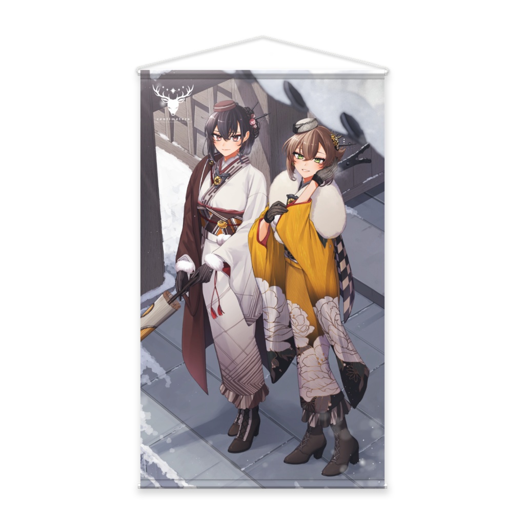 艦これ 等身大タペストリー 長門 新春ライブ 晴着 ポスター 晴れ着ながむつタペストリー - centimeters - BOOTH