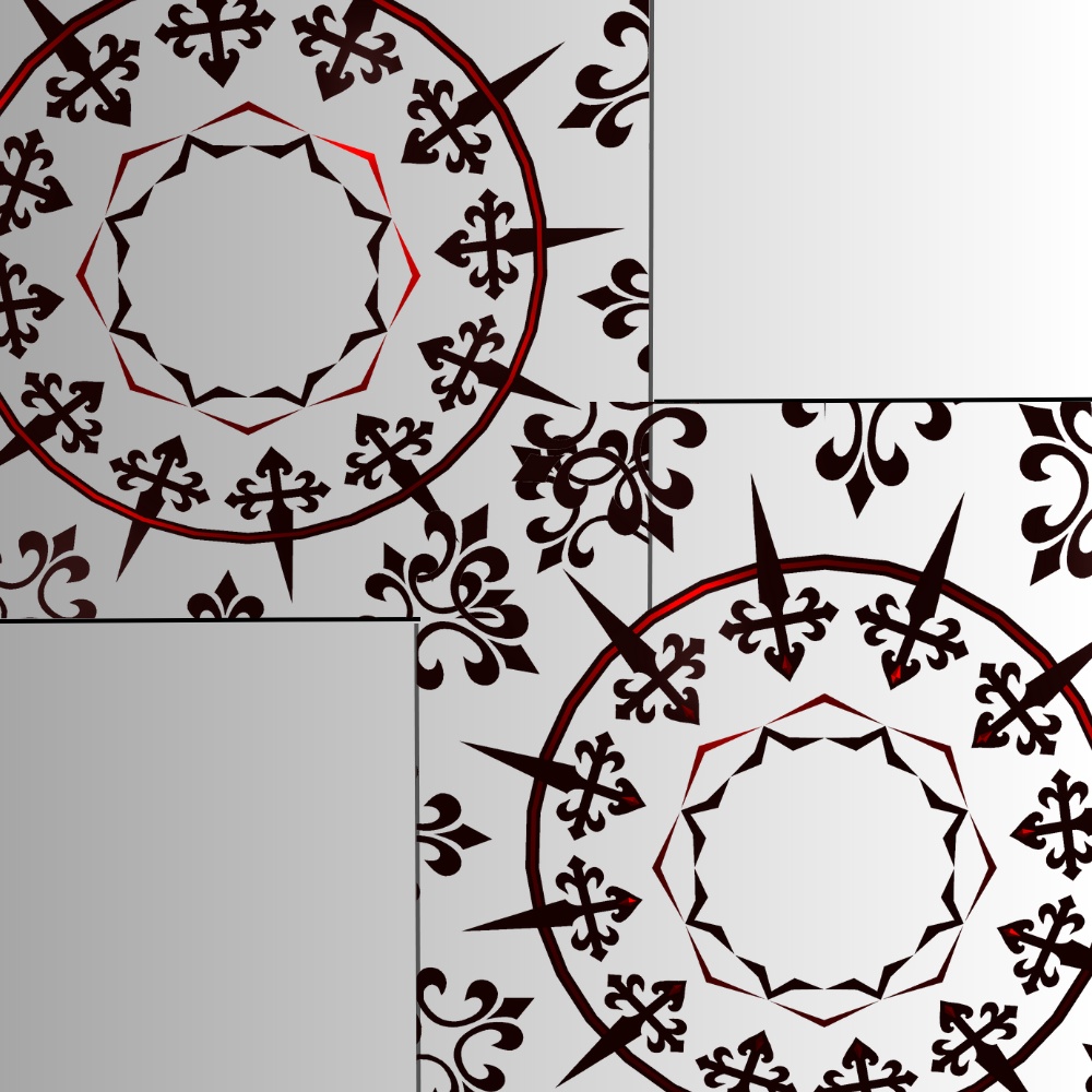 【VRC想定】ゴシック調の天使の輪(アニメーション付き)