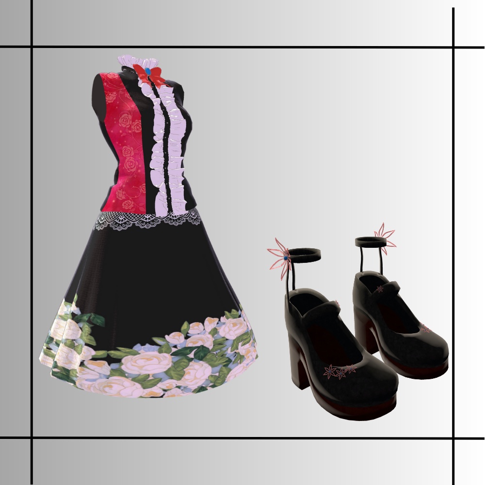 【舞夜】対応3D衣装モデルPetitFleur-プチフローラ-