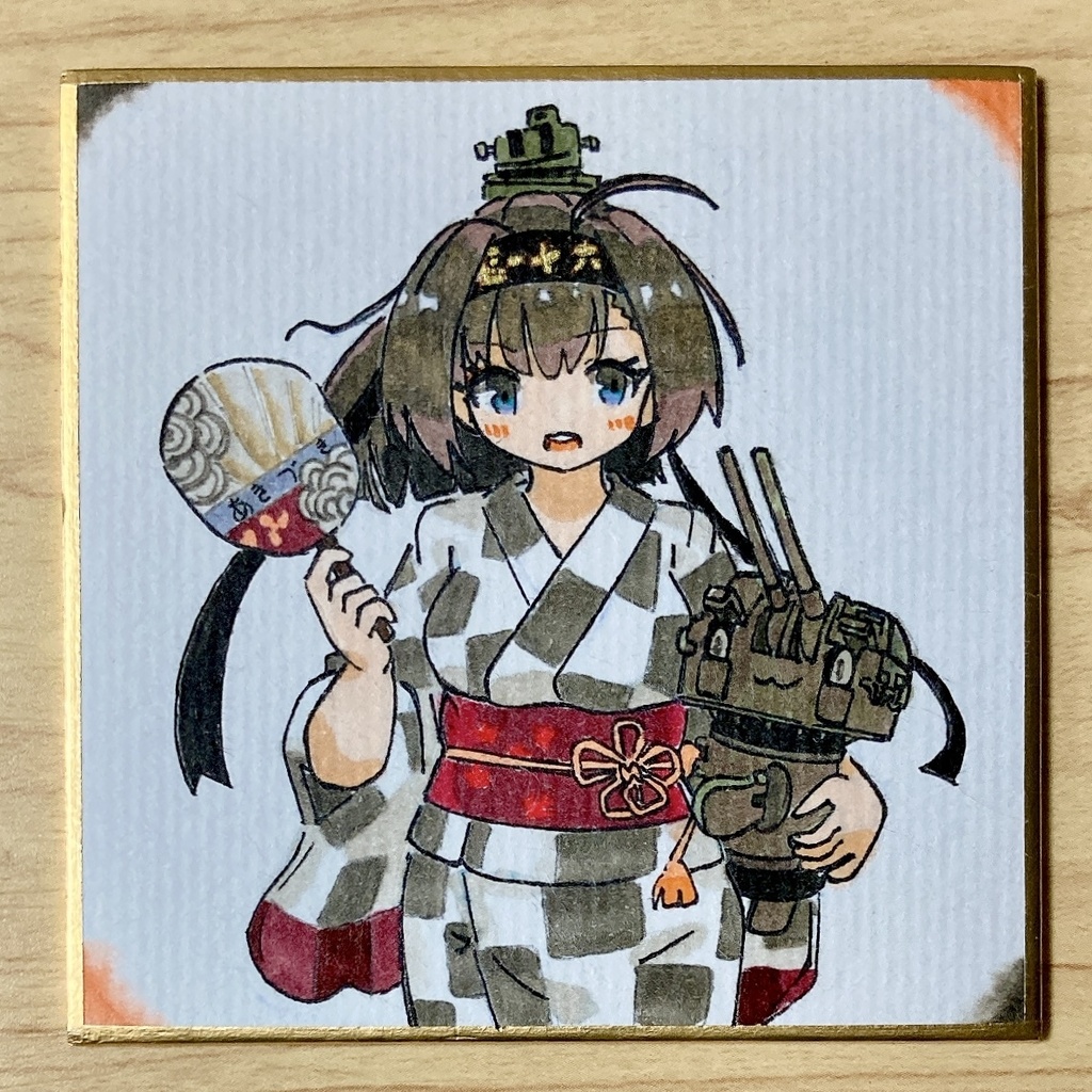 ミニこけ色紙　秋月ちゃん