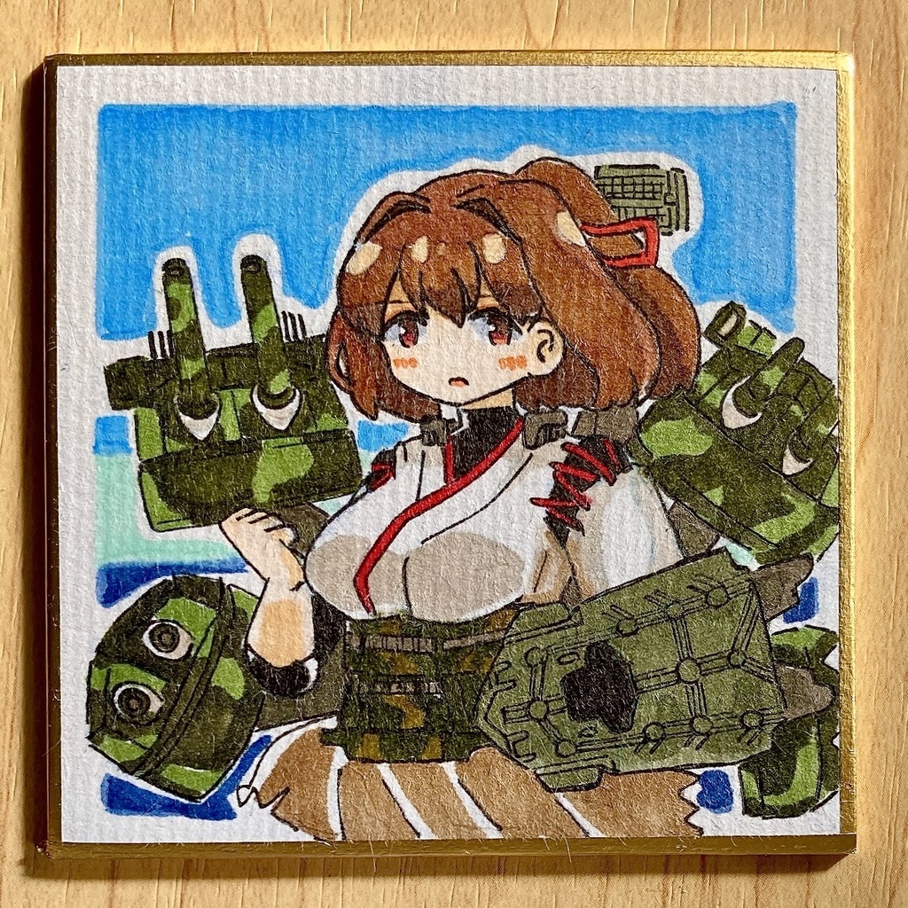ミニこけ色紙　伊勢