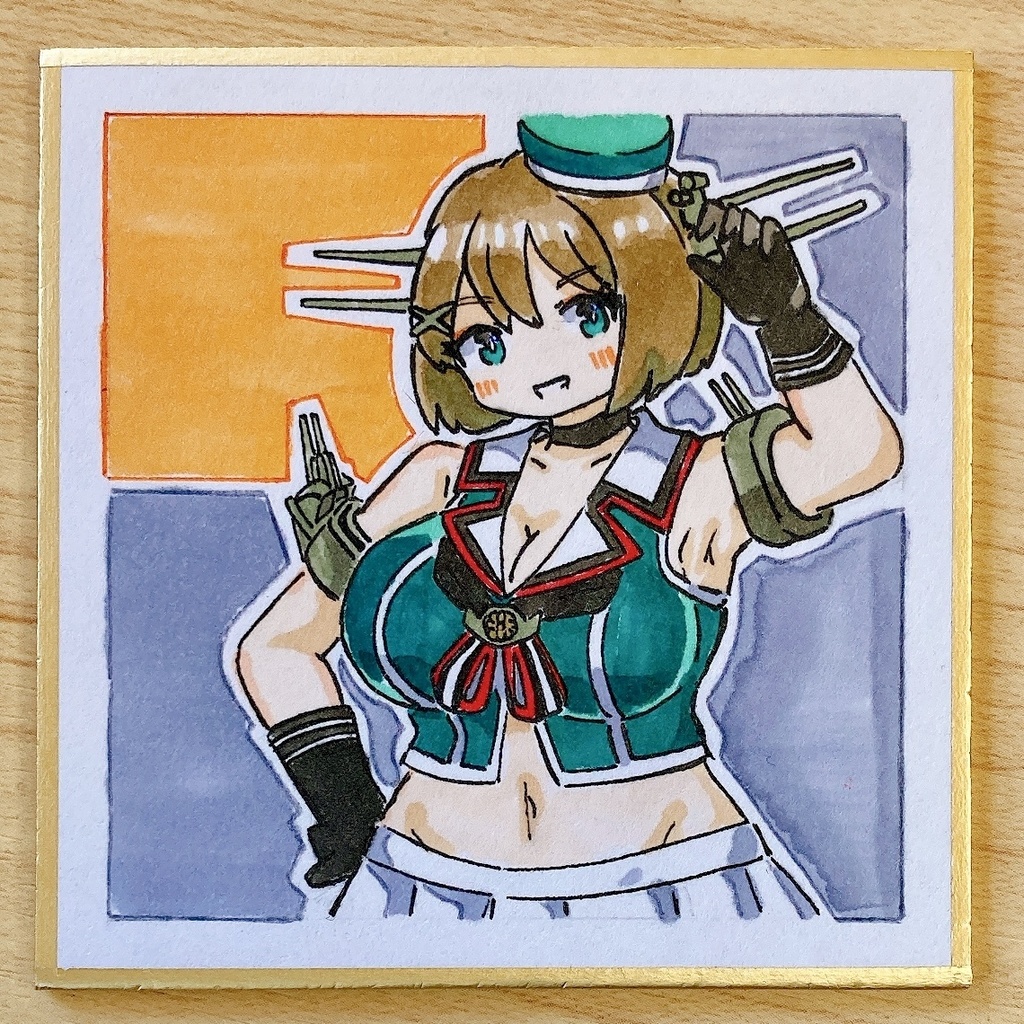 ミニこけ色紙　摩耶さま