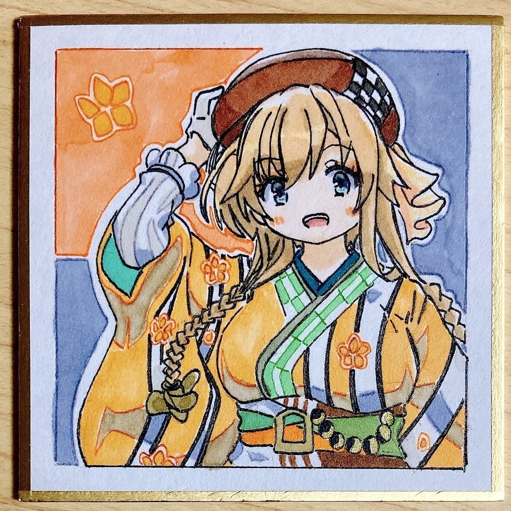 ミニこけ色紙　照月(冬コミmode)