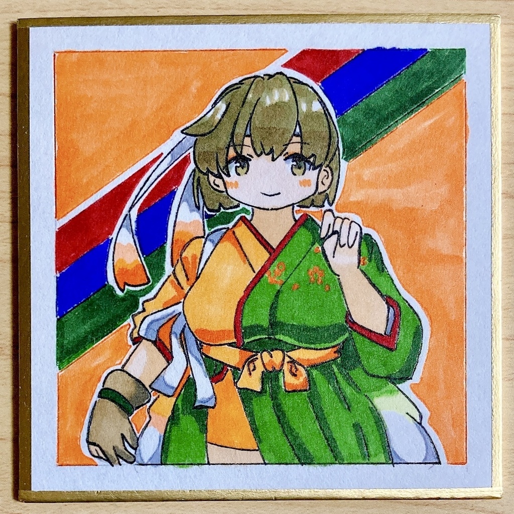 ミニこけ色紙　飛龍改三