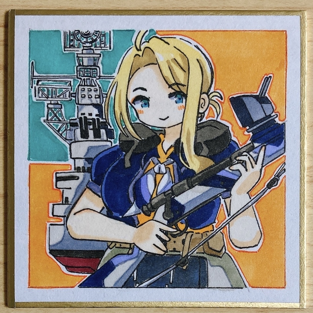 ミニこけ色紙　ワスプちゃん