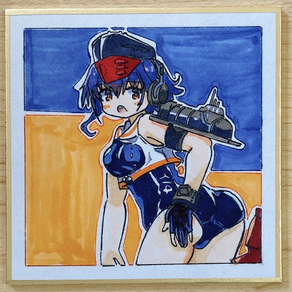 ミニこけ色紙　伊14