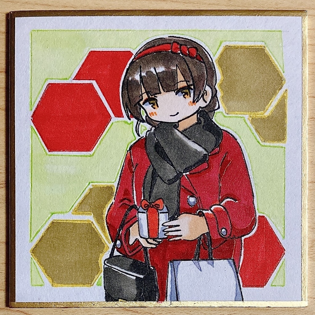 ミニこけ色紙　八幡丸(三越mode)