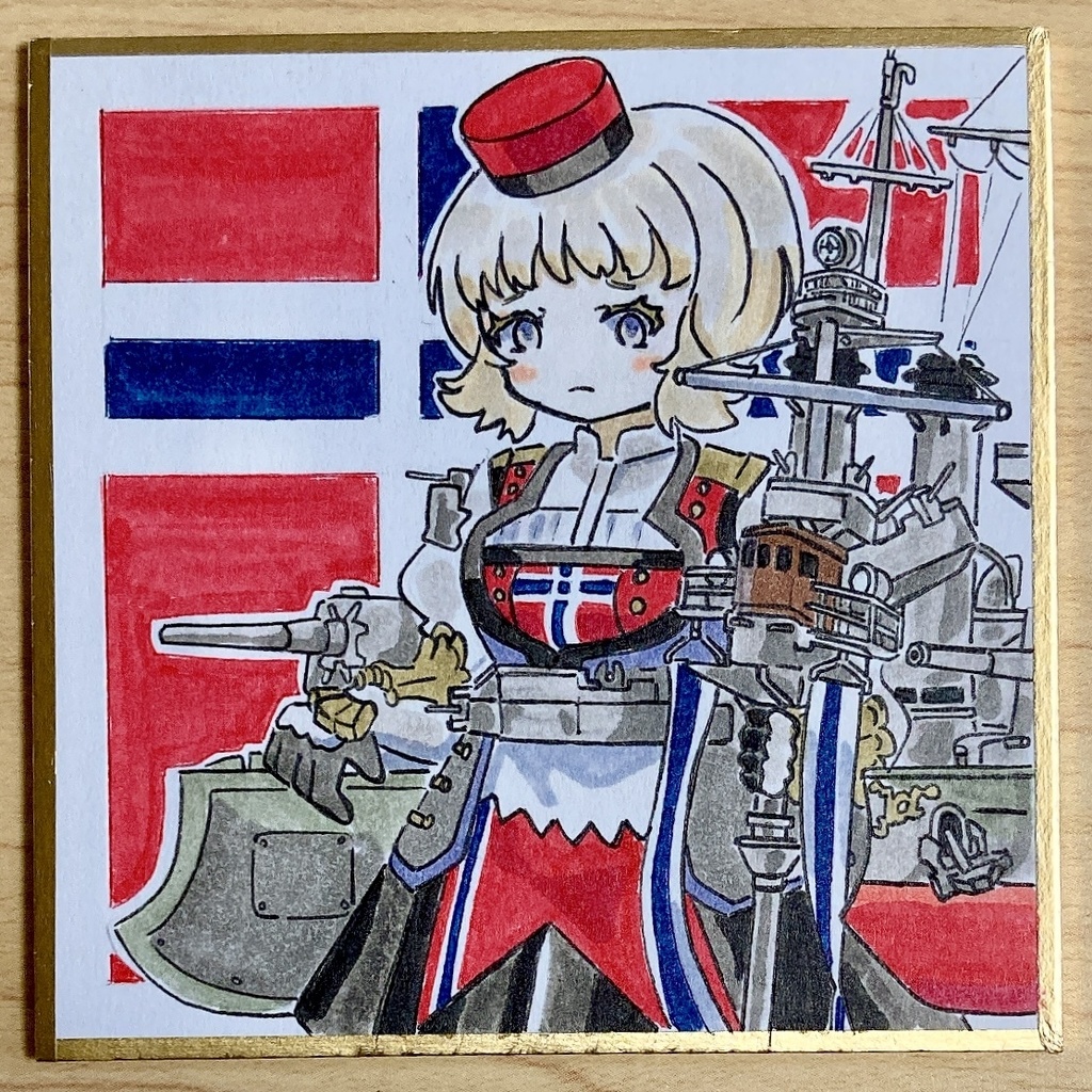 ミニこけ色紙　ノルゲ