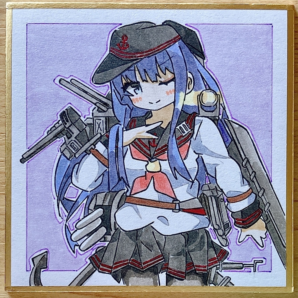 ミニこけ色紙　暁