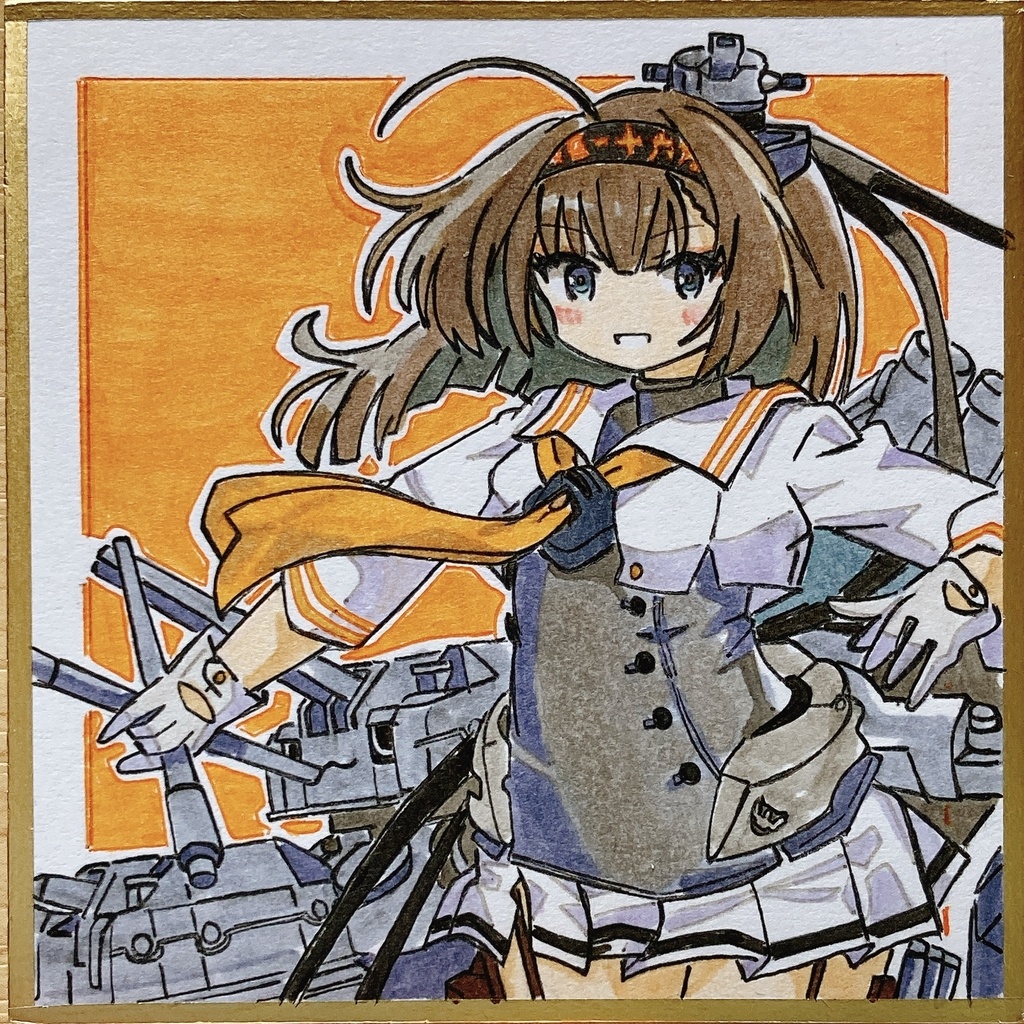 ミニこけ色紙　秋月ちゃん