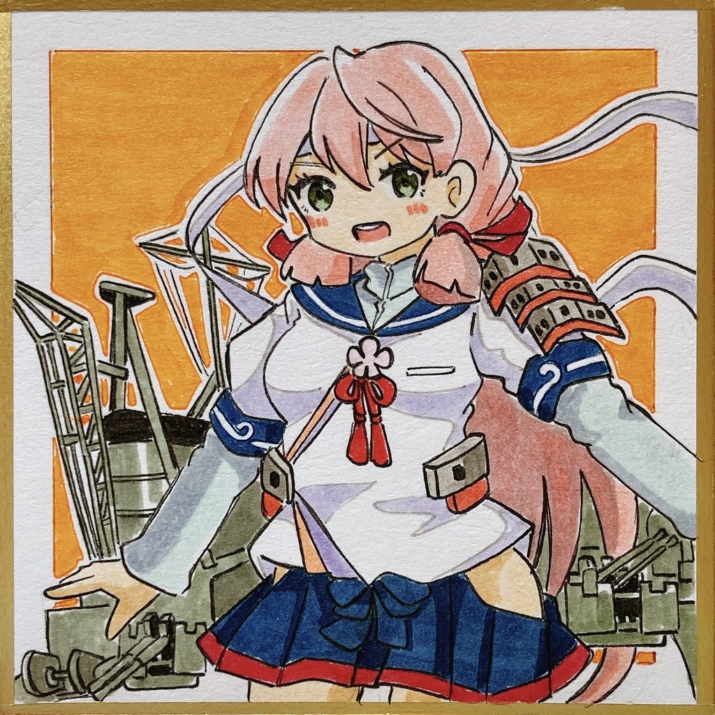 ミニこけ色紙　明石さん