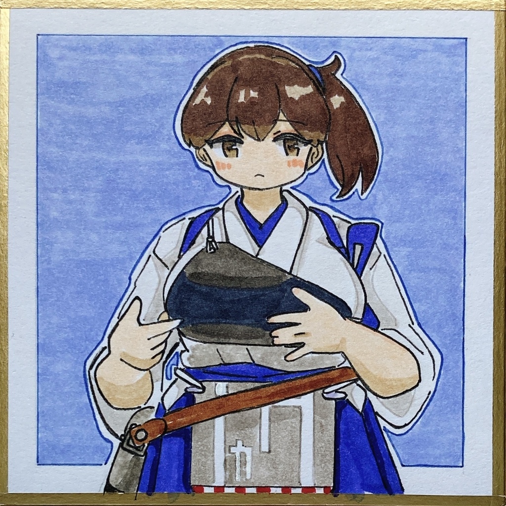 ミニこけ色紙　本日の加賀さん