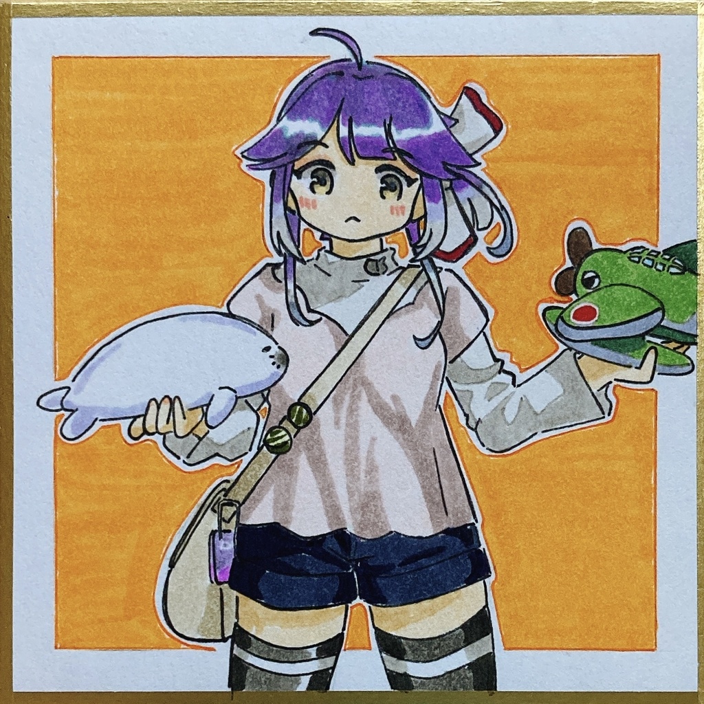 ミニこけ色紙　早波ちゃん