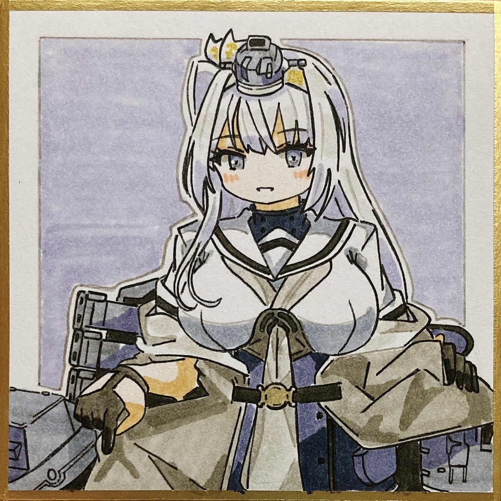 ミニこけ色紙　冬月さん