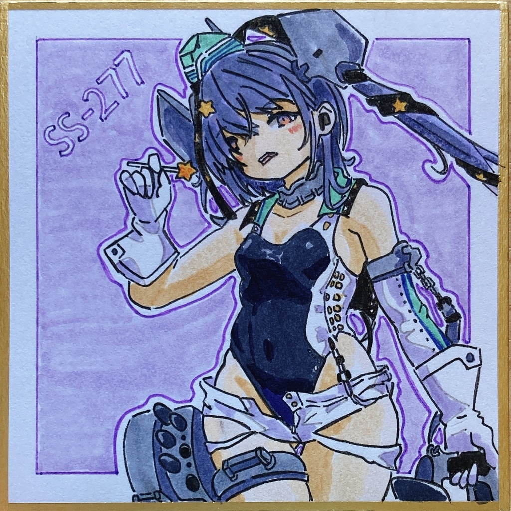 ミニこけ色紙　スキャンプ