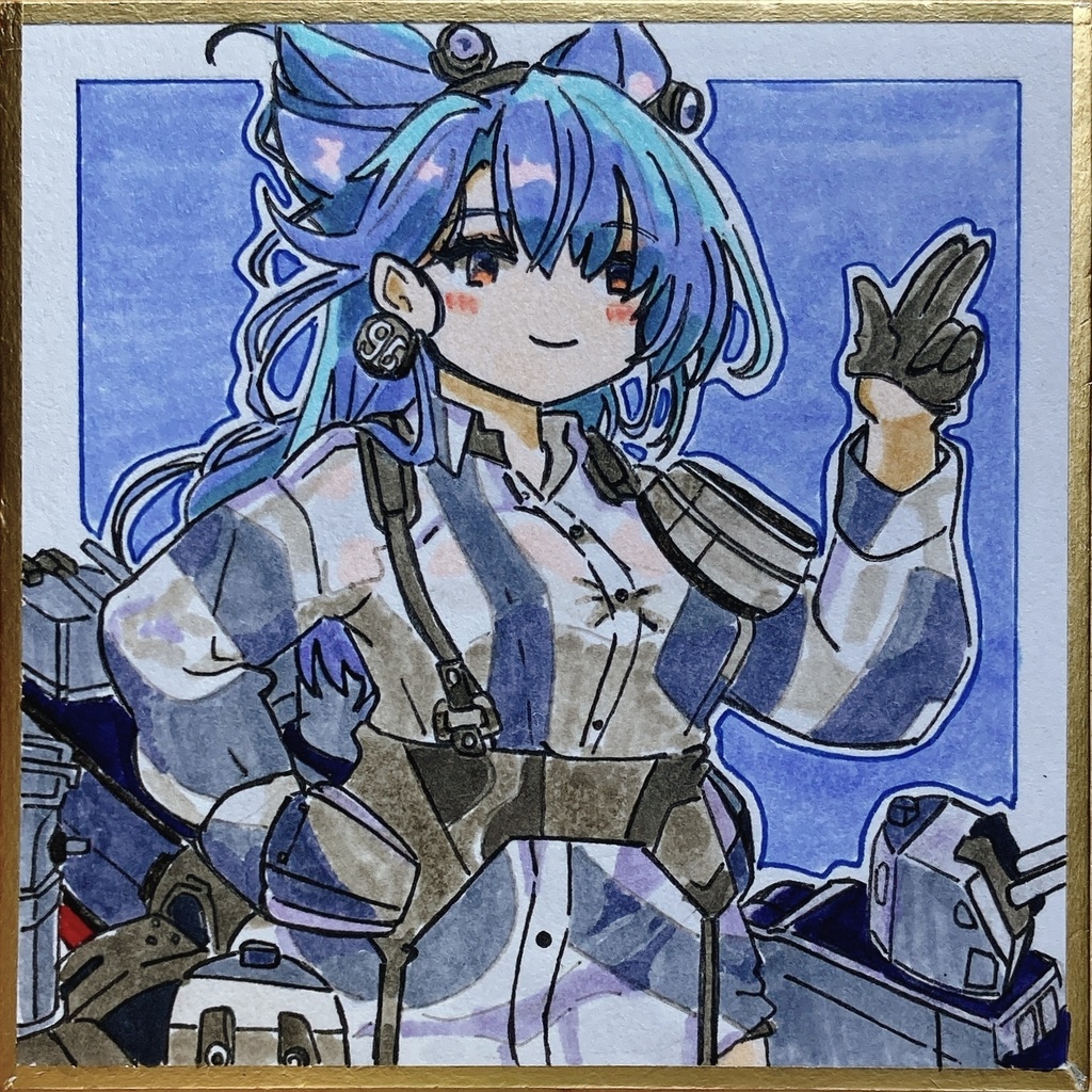 ミニこけ色紙　リノ