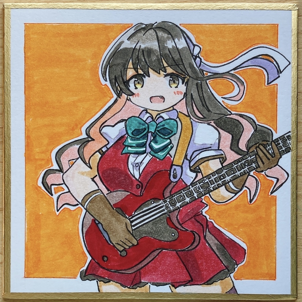 ミニこけ色紙　長波サマ
