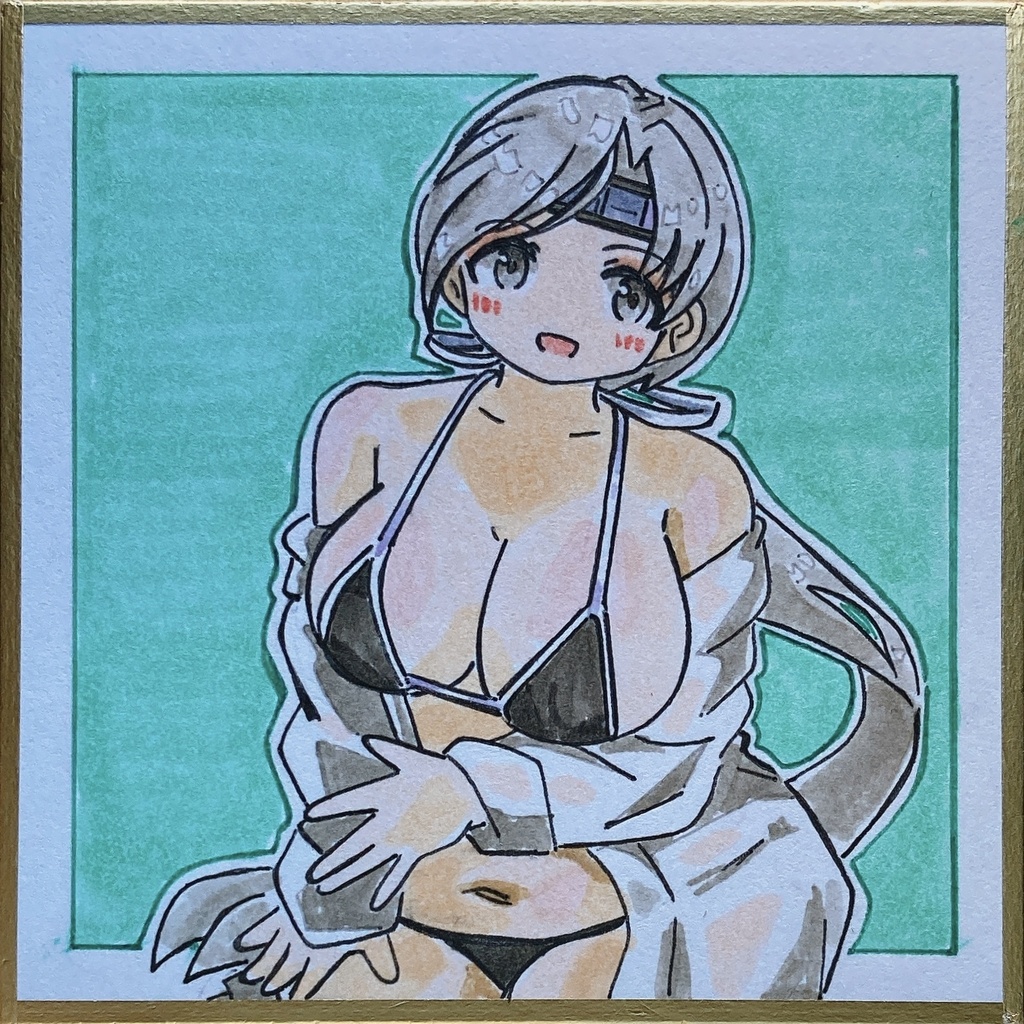 ミニこけ色紙　千歳