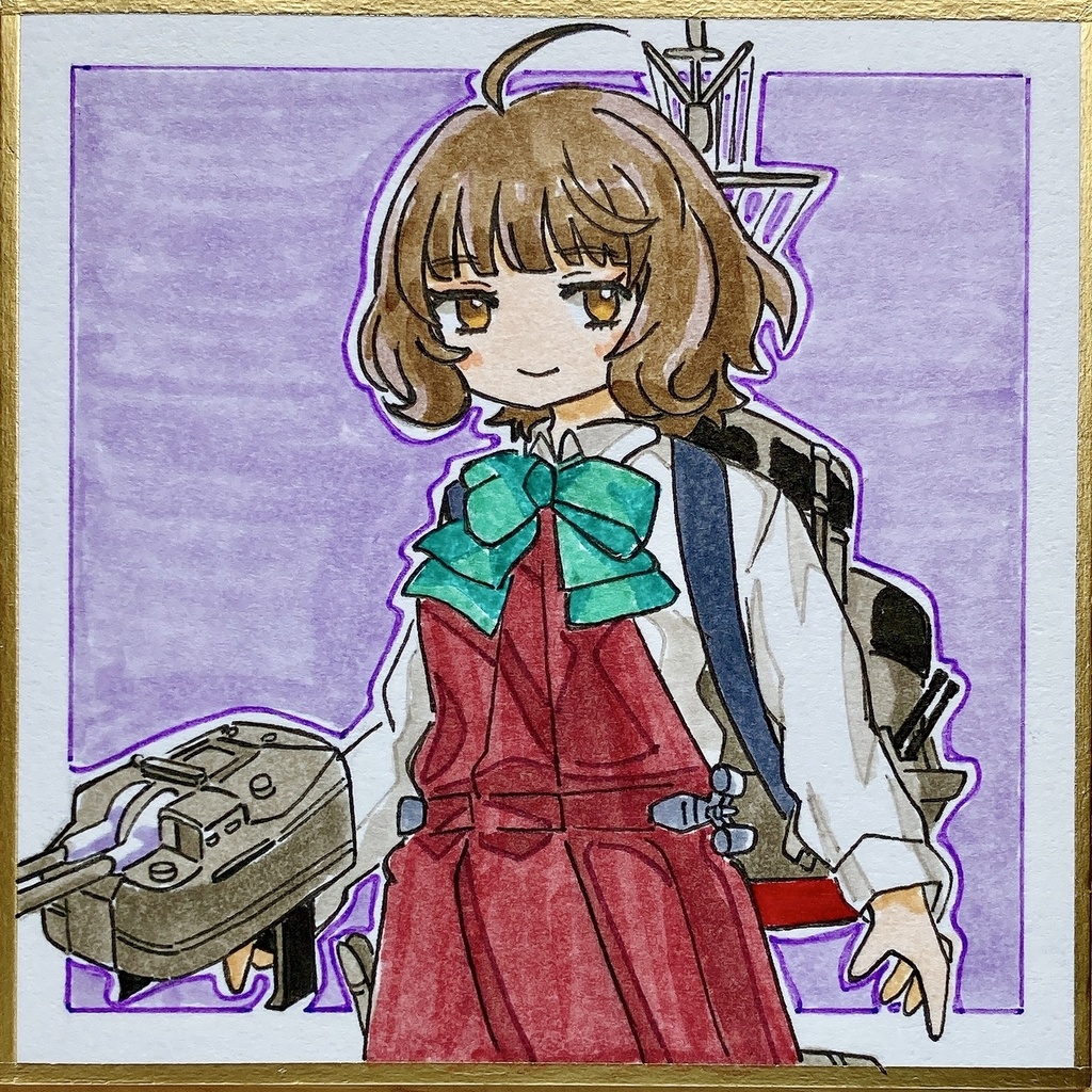 ミニこけ色紙　岸波