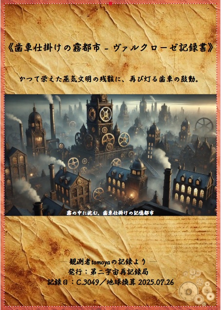 『ヴァルクローゼ調査記録』― スチームパンク都市テンプレート素材集【PDF】