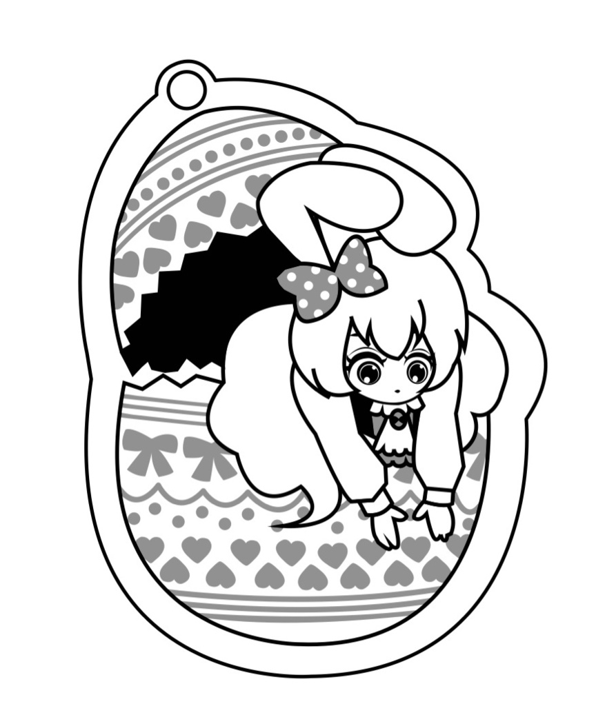 うさぎココ アクリルキーホルダー
