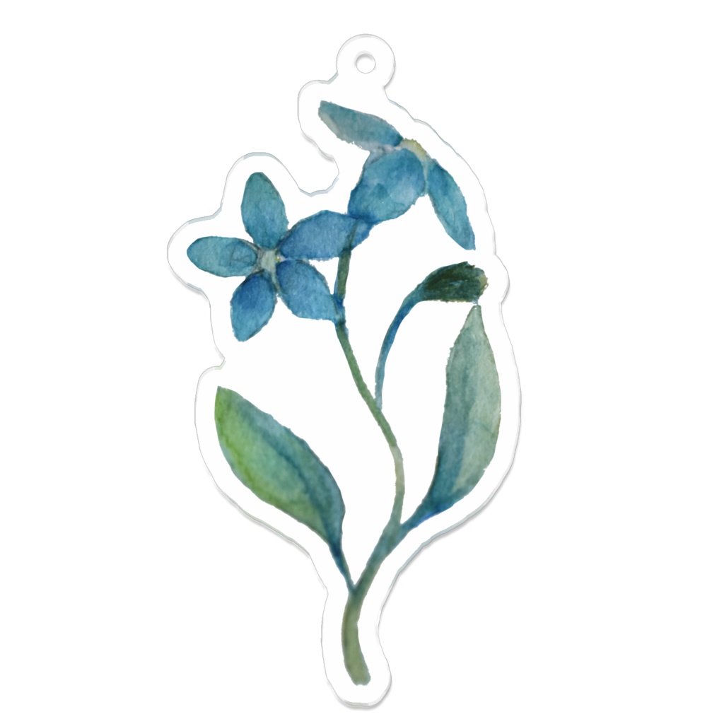 勿忘草のキーホルダー