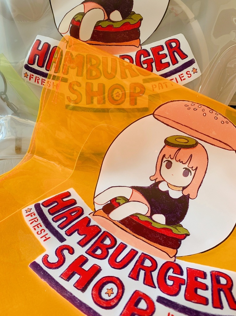 PVCコンビニバッグ(オレンジ)