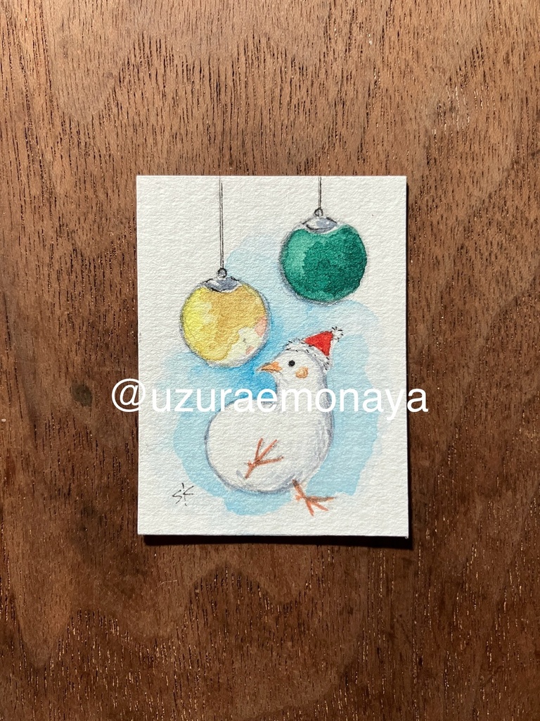 【水彩原画】クリスマスシリーズ『Ornament』