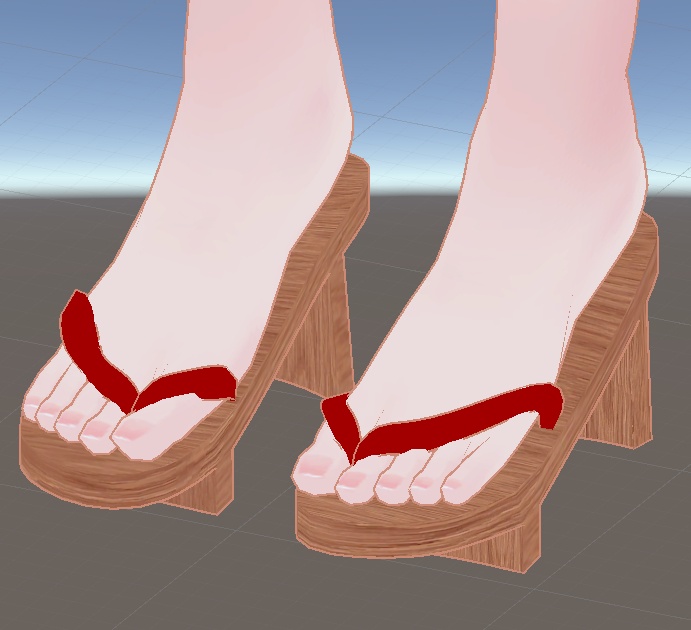 [受付嬢さん用]下駄(VRChat想定)