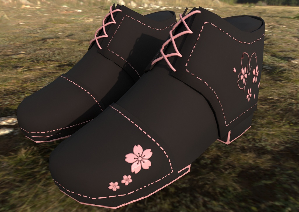 [VRChat想定]受付嬢さん用マーティンブーツ