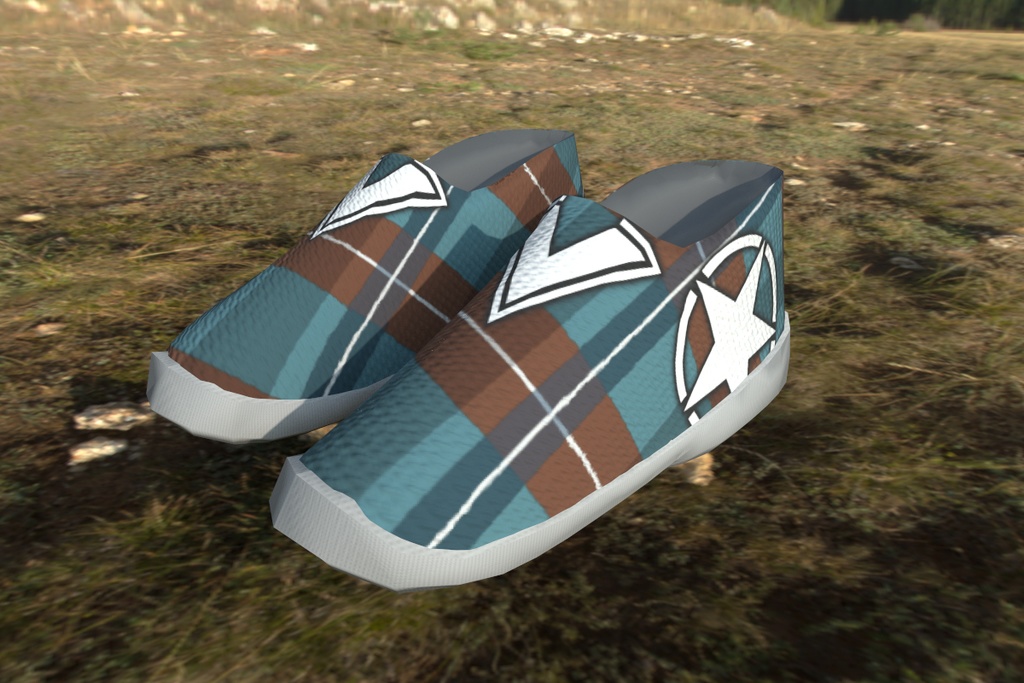  [VRChat想定]受付嬢さん用スニーカー