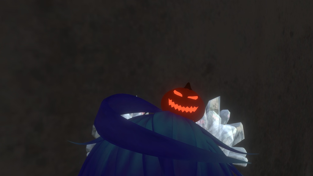 [VRChat想定]カボチャ帽子
