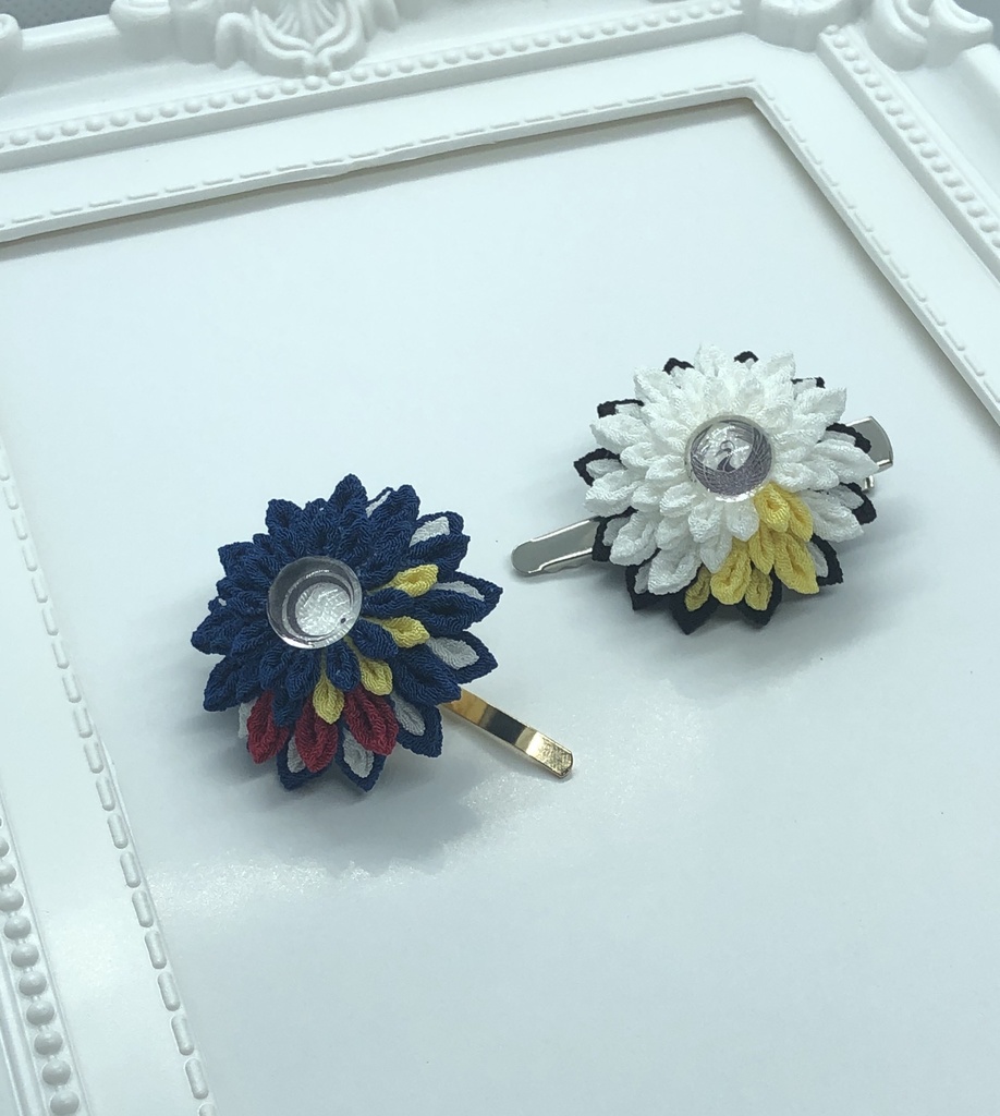 【紋華】 つまみ細工 ヘアアクセサリー