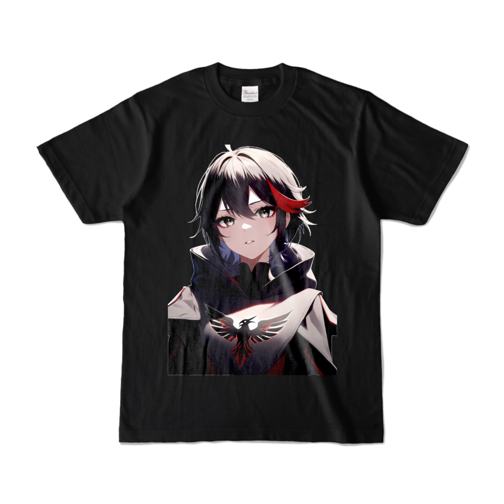 カラスエンブレム アニメキャラ | カラス翼ミステリアスフーディー / Tシャツ